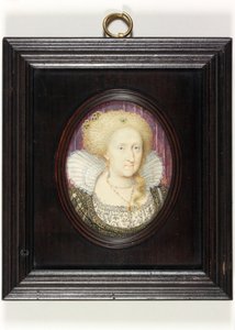 Anne of Denmark (akvarell pergamen) alkotó: English School