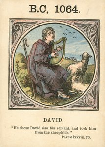 Anno Mundi: Dávid (színes litográfia) alkotó: English School