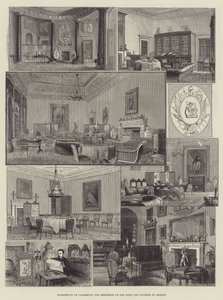 Claremont apartmanjai, Albany hercegének és hercegnőjének rezidenciája (metszet) alkotó: English School