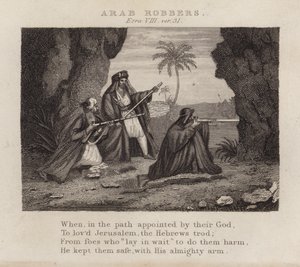 Arab rablók, Ezra VIII, ver 31 (metszet) alkotó: English School
