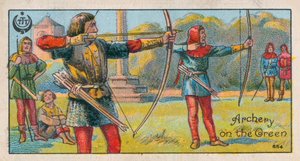 Íjászat a zöldön (chromolitho) alkotó: English School