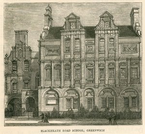 A London School Board felépítése: Blackheath Road School, Greenwich, London alkotó: English School