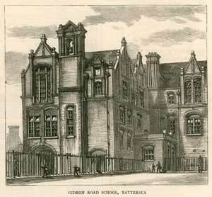 A London School Board felépítése: Gideon Road School, Battersea, London alkotó: English School