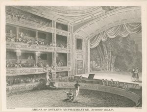 Az Astleys Amphitheatre arénája, Surrey Road alkotó: English School
