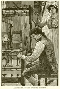 Arkwright és a fonógépe alkotó: English School