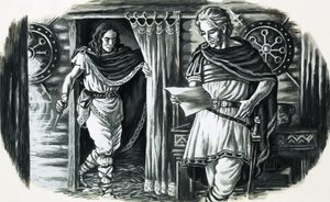 Armenius, a rómaiak fogságába esett német herceg, aki később felszabadította Németországot alkotó: English School