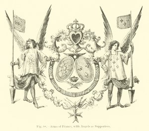 Franciaország fegyverei, támogatói angyalok alkotó: English School