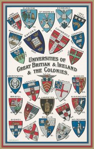 Nagy-Britannia és Írország, valamint a gyarmatok egyetemeinek karjai (színes litho) alkotó: English School
