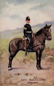 Szolgálati hadtest, őrmester (színes litho) alkotó: English School
