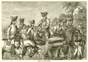 Lord Pigot letartóztatása (1776) alkotó: English School
