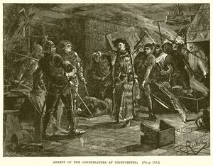 Az összeesküvők letartóztatása Cirencesterben alkotó: English School