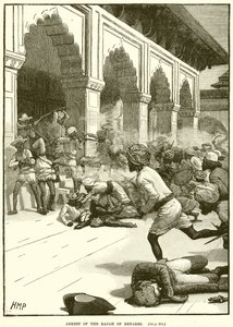 Benáresi rádzsa letartóztatása alkotó: English School