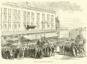 A küldöttek érkezése Bordeaux-ba, 1870. december alkotó: English School