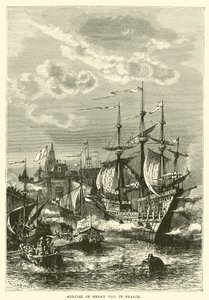 Henrik megérkezése Franciaországba alkotó: English School