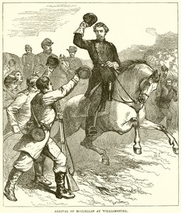 McClellan megérkezése Williamsburgba alkotó: English School