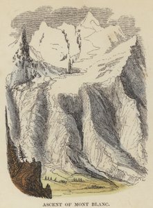 A Mont Blanc megmászása (színes metszet) alkotó: English School