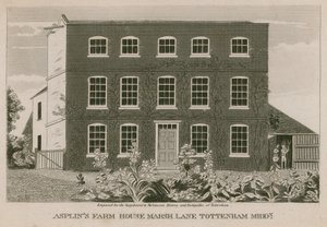 Asplins Farm House, Marsh Lane, Tottenham, London alkotó: English School