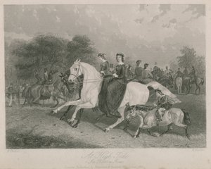 Dagálykor a Rotten Row-ban, a Hyde Parkban, Londonban alkotó: English School