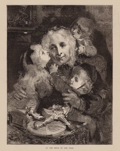 Az év születésekor (metszet) alkotó: English School