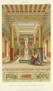 Átrium vagy ház udvara Pompejiben alkotó: English School