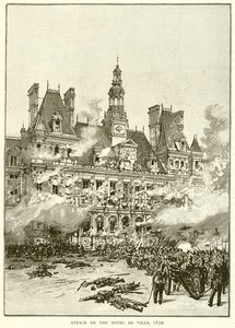 Támadás a Hotel de Ville ellen, 1830 alkotó: English School