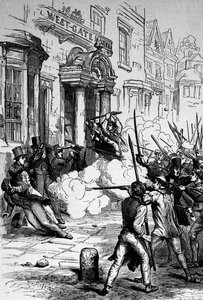 Támadás a Westgate Hotel ellen, Newportban 1839. november 4-én alkotó: English School