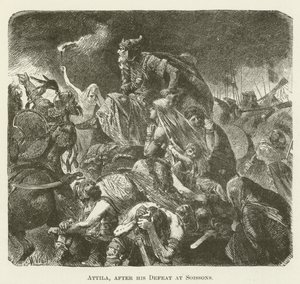 Attila, a soissonsi veresége után alkotó: English School