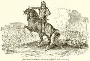 Attila és hunjai a rómaiak ellen alkotó: English School