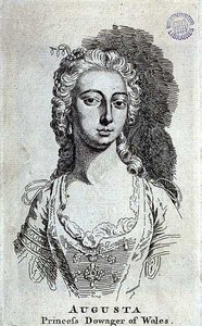 Augusta, walesi hercegnő (1719-72), 1751 körül (metszet) alkotó: English School