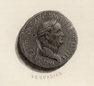 Aureus érme, Vespasianus korából, Titus Flavius Vespasianus