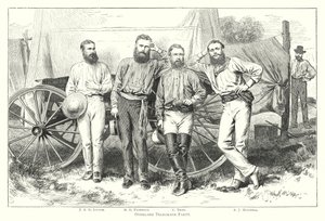 Ausztrália: Overland Telegraph Party (metszet) alkotó: English School