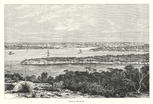 Ausztrália: Sydney Harbour (metszet) alkotó: English School
