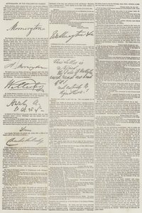 A Wellington család autogramjai (metszet) alkotó: English School