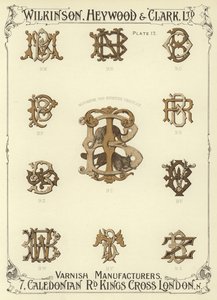 BM, BN, BO, BP, Monogram sportjárművekhez, BT, BR, BS, BV, BW, BY, BZ alkotó: English School