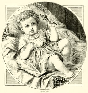 A baba a király (metszet) alkotó: English School