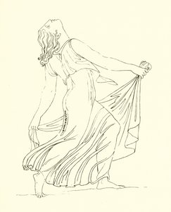 Bacchante tánc lelkes hévvel alkotó: English School