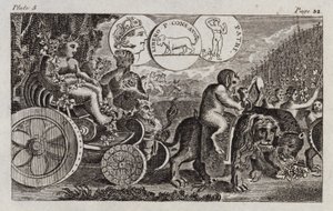 Bacchus (metszet) alkotó: English School