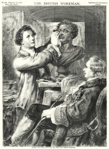 Bacon, a nagy szobrász; avagy a jámborság és a zsenialitás együtt (metszet) alkotó: English School
