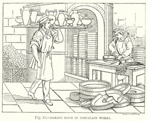 Sütő a Porcelángyárban (metszet) alkotó: English School
