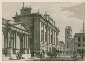 Bank of England, West Wing, Sir Robert Taylor hozzáadta, 1783 alkotó: English School