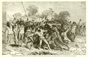 Illusztrált barbarizmus – A dél-amerikai módszer. – A Crevaux-i misszió kiirtása alkotó: English School