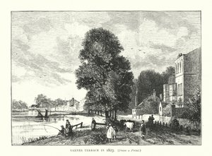 Barnes Terrace 1823-ban (metszet) alkotó: English School