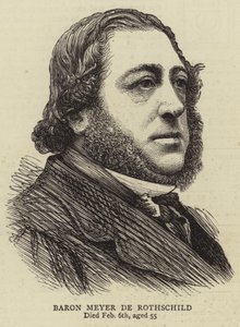 Mayer de Rothschild báró (metszet) alkotó: English School