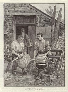 Kosárkészítők munkában alkotó: English School