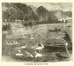 Fürdés a Hyde Parkban alkotó: English School
