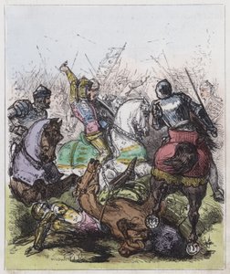 Agincourt-i csata (színes metszet) alkotó: English School