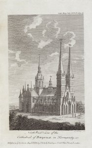 Bayeux-i székesegyház, Normandia, 1819 alkotó: English School