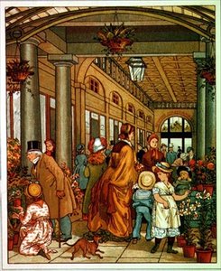 Bedford Conservatories, könyvillusztráció (színes litográfia) alkotó: English School