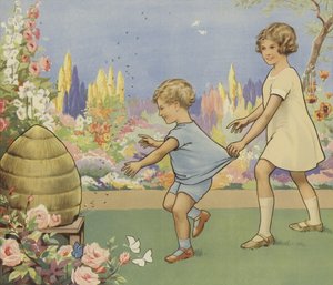 Méhkas a kertben (színes litó) alkotó: English School