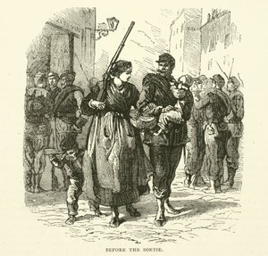 A Sortie előtt, 1871. január alkotó: English School